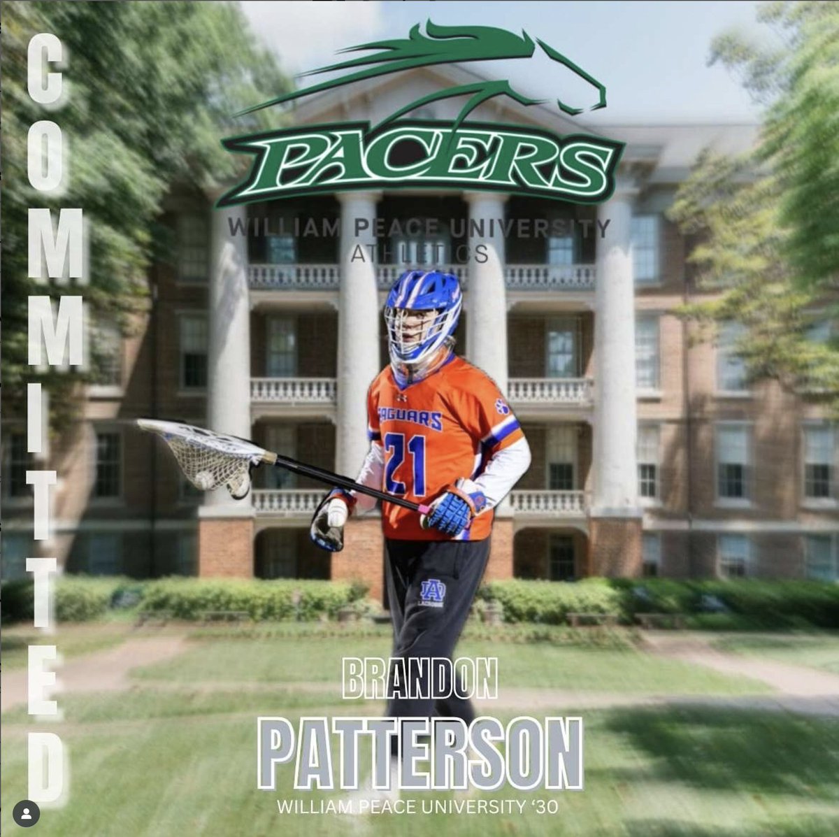ADLaxHeadCoach's tweet photo. Proud of the hard work that Brandon has put in during his time at Athens to reach this milestone! Good luck at Peace, and let's finish your HS career strong! @nclaxpreps @AthensHSMagnet @footbaldycoach https://t.co/6fmrCn8J9Z