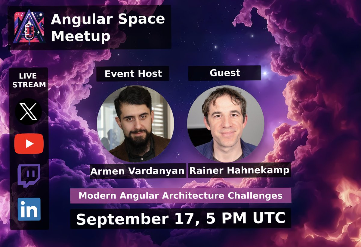 DanielGlejzner's tweet image. Solid architecture is the backbone 
of scalable Angular apps.

But keeping it modular, enforceable, 
and future-proof? 

That’s where the real challenges begins⚡️

From modularity to smart vs. dumb components - and the tooling that makes it all stick - we’re diving deep into the…
