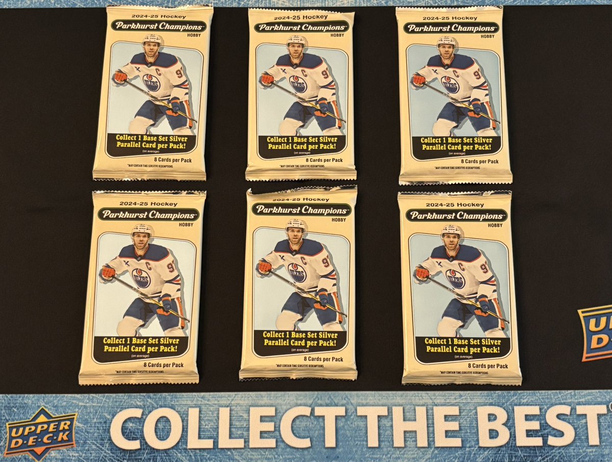 Camps open this week, so let’s do a…

GIVEAWAY!

For a chance to win the 6 HOBBY PACKS of ‘24-25 <a href="/UpperDeckSports/">Upper Deck</a> Parkhurst Champions:

1. Follow me <a href="/DougPlagens/">Doug Plagens</a> &amp; <a href="/UpperDeckSports/">Upper Deck</a> 

2. Like &amp; repost this post

3. Tag 2 friends in the comments

Winner will be chosen Friday 9/19!