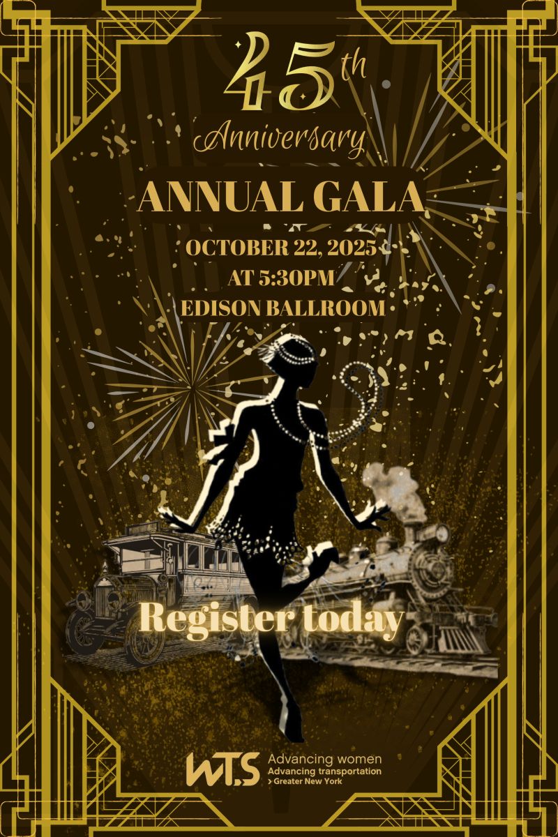 WTS-GNY 45th Anniversary Gala!
Wednesday, October 22, 2025
Edison Ballroom, NYC — our stunning new venue!
5:30–8:30 PM
Register Here: lnkd.in/eCzMjtar
#WTSGNY #WomenInTransportation
#AnnualGala #WTSGNY45Years