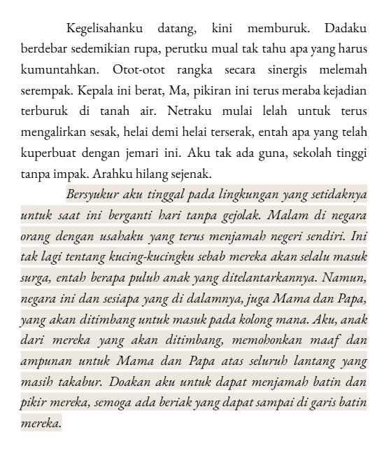 ronansimekar's tweet photo. Cinta, revisi substansinya ada di bagian yang aku highlight, ya. https://t.co/vDIBttcjHi