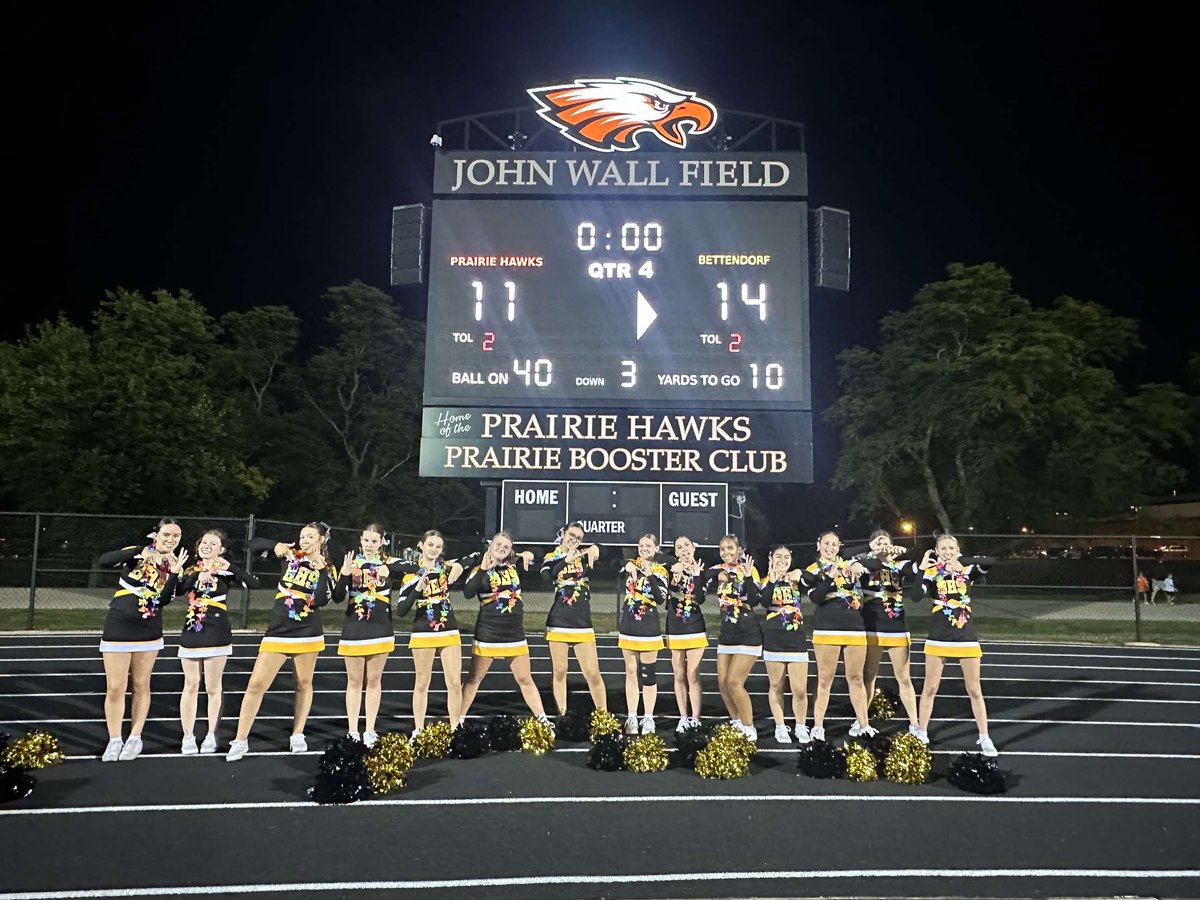 Congratulations to the Bettendorf football team for their huge win Friday night. #BettPride