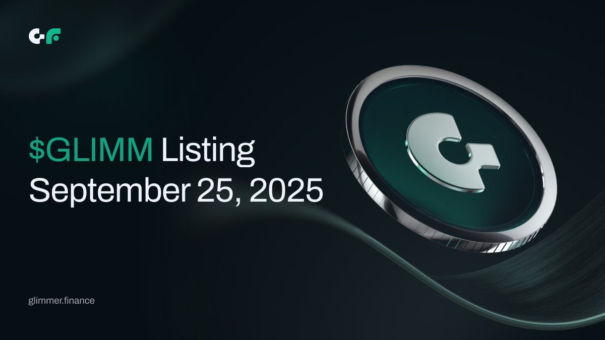 🚀 $GLIMM Listing is happening in 10 Days!

Glimmer Finance is taking the next big step in our journey. We’re excited to announce the listing of $GLIMM on September 25, 2025.

🔥 This is your last chance to join and get tokens before trading goes live: glimmer.finance