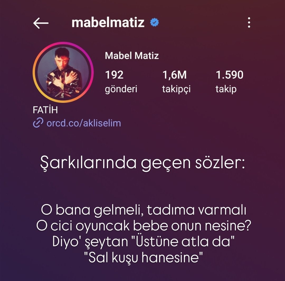 __Cinar1__'s tweet photo. Bir tarafta eşcinsel olan, kliplerinde ve şarkı sözlerinde de bunu teşhir eden 1.6 M takipçisi olan Mabel Matiz ve diğer tarafta klibinde Osmanlıca-Türkçe sözlüğe yer veren ve şarkılarında asla müstehcenlik olmayan Emre Fel'şn 341B takipçi sayısının olması.

Tehlike korkunç! https://t.co/mqDmcxeyAf