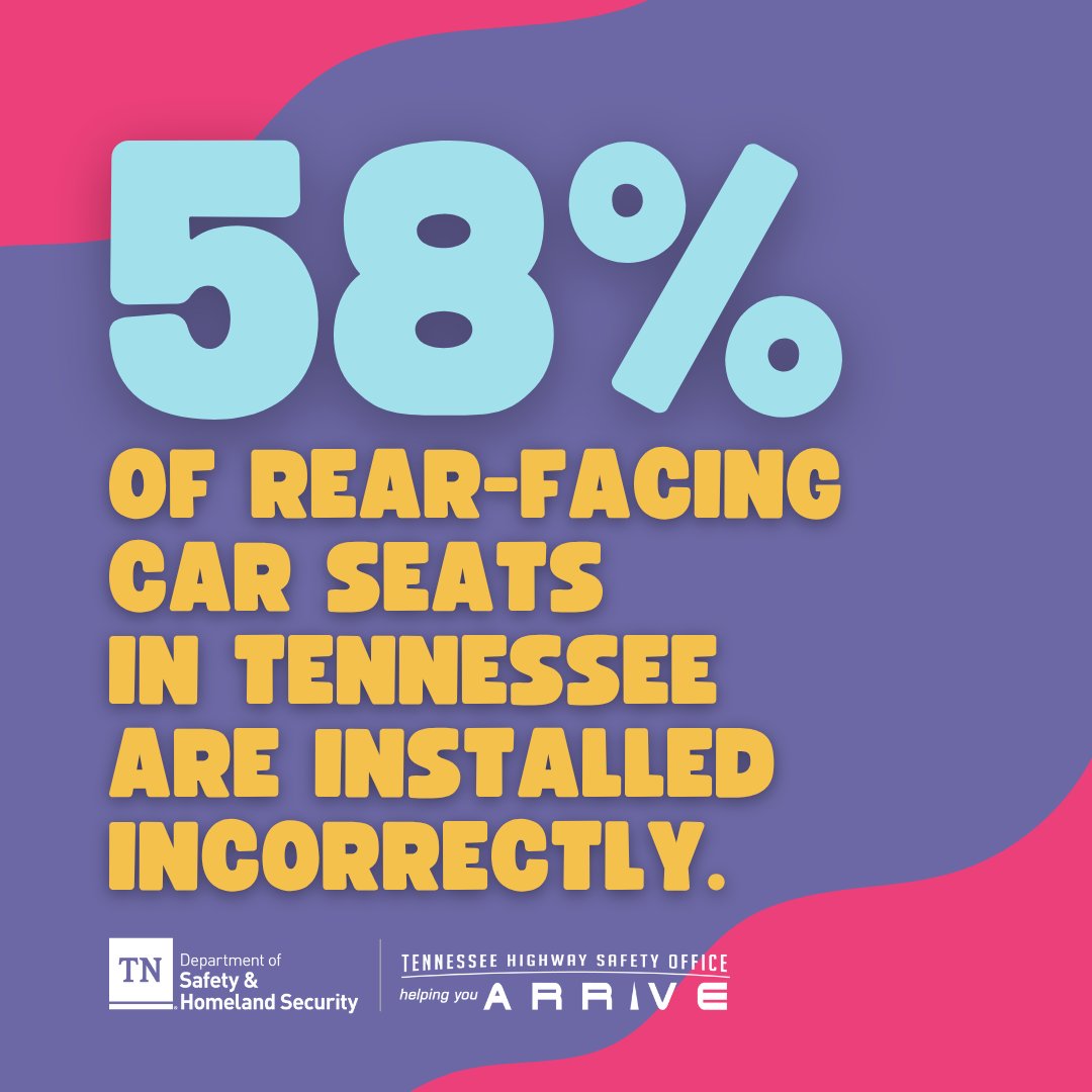 Knoxville_PD's tweet photo. We understand... car seats can be tricky. In Tennessee, 58% of rear-facing seats are installed incorrectly. Let a certified tech help you get it right. Find a fitting station at https://t.co/IO92Oib0ct. #TNCPSWeek #CPSWeek https://t.co/H1VjDZEpaK