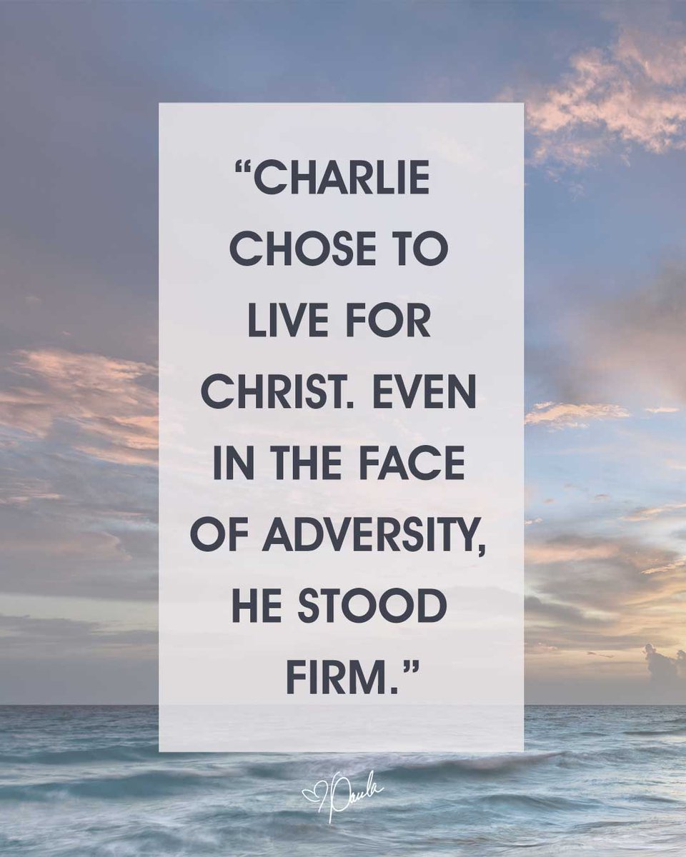 Charlie chose to live for Christ, and everything he did was rooted in biblical truth. Charlie’s journey was never about politics or public acclaim. Even in the face of adversity, he stood firm, knowing that our struggle is not against flesh and blood, but against spiritual