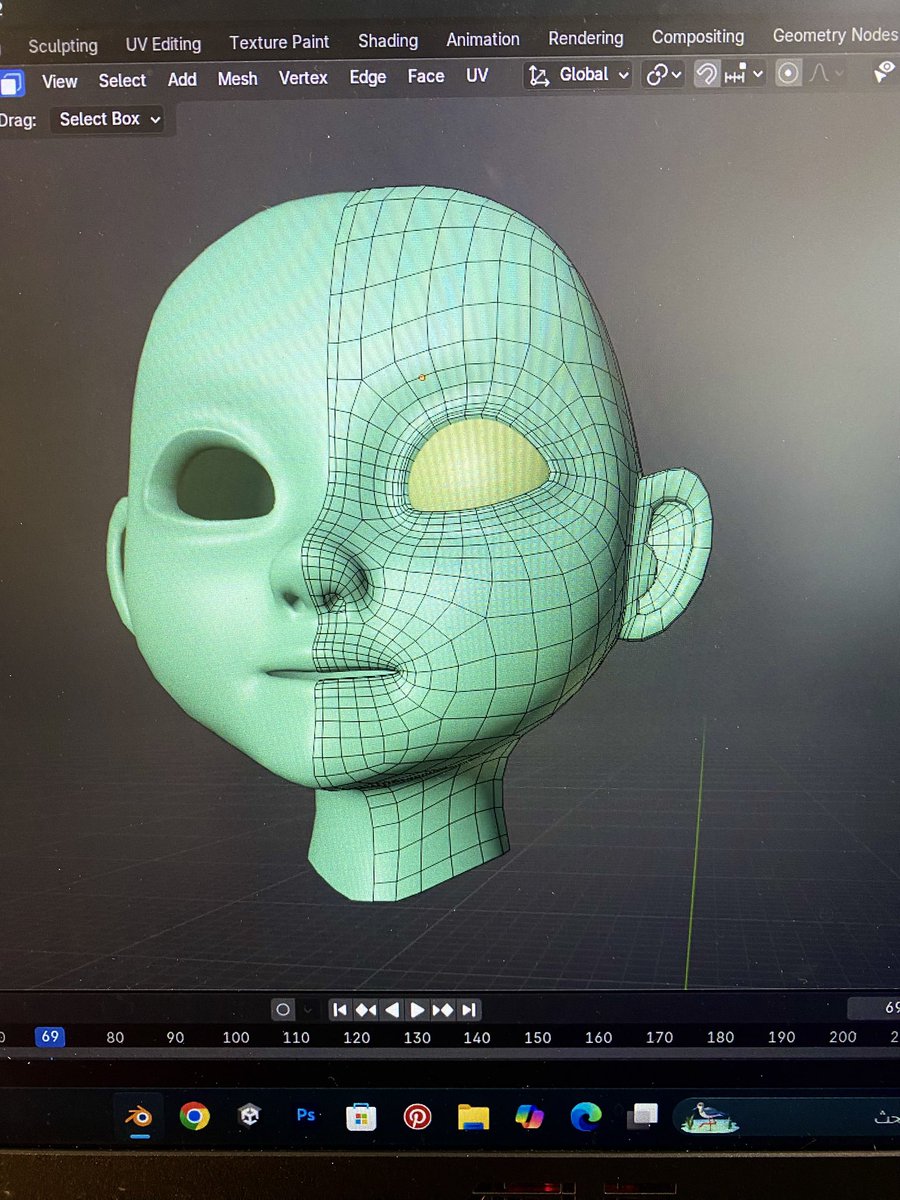 m_jahza's tweet photo. بداية تجهيز الشخصية الثالثة 

#3DArtist
#3DAnimator
#Animation
#CharacterAnimation
#Blender3D
#Maya3D
#CGI
#DigitalArt
#IndieAnimator
#Cartoon
#بلندر https://t.co/d2v7fc5BM7