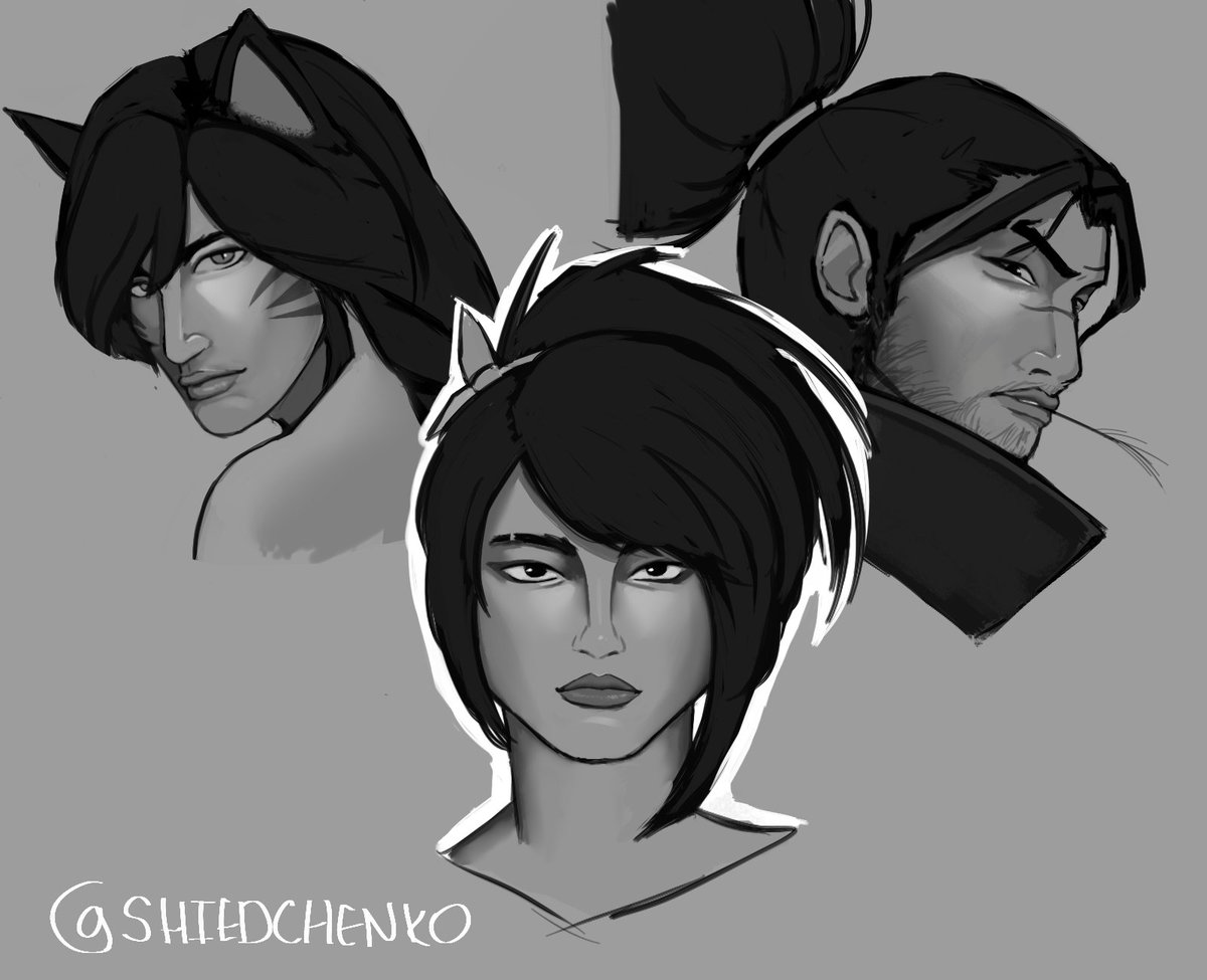 some sketches of Ionian faves :33 
(U can tell who I drew first....)
#Yasuo #Ahri #Akali