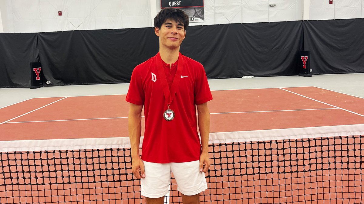 Congratulations to Alfrendo Vogelaar on capturing the B Flight singles championship at the YSU Invitational‼️

📰: bit.ly/482kv99

#GoDukes