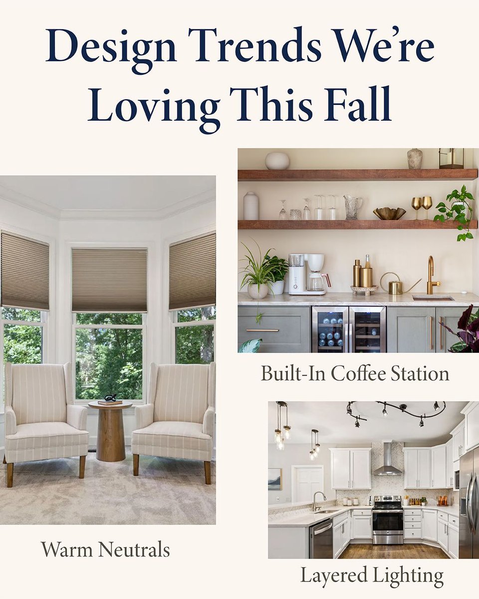 warrenbradleyp's tweet image. Cozy, layered, and neutral 🤎✨
This fall’s design mood: warm tones, textures, coffee stations, and lighting that sets the scene. 🍂

#FallDesign #HomeInspo #NeutralVibes #CozyLiving #DesignTrends