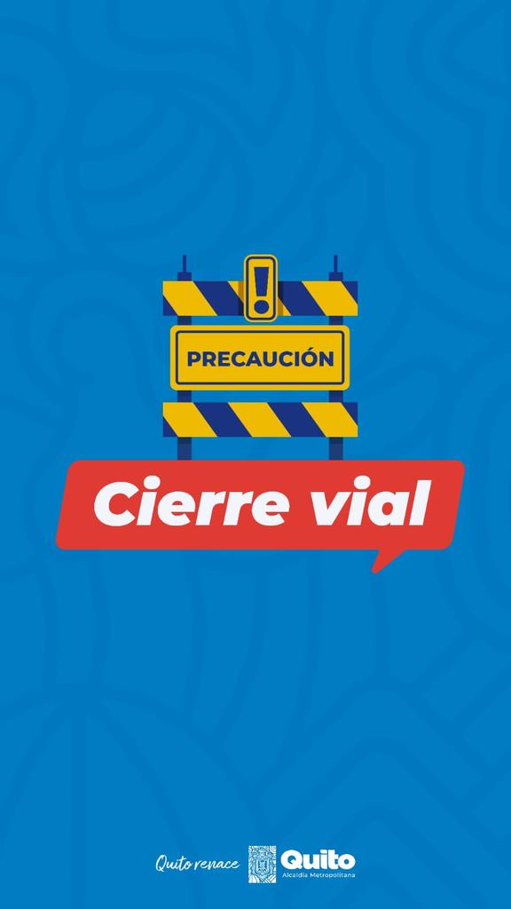AMT_Quito's tweet photo. 🚨 #CierreVialQuito | Por manifestación social

📍 Sector: norte
🛣️ Lugar: Panamericana Norte y av. Simón Bolívar 
🚧 Cierre: total

⚠️ Con precaución
 ☀ #QuitoRenace https://t.co/koLrvMhS6V
