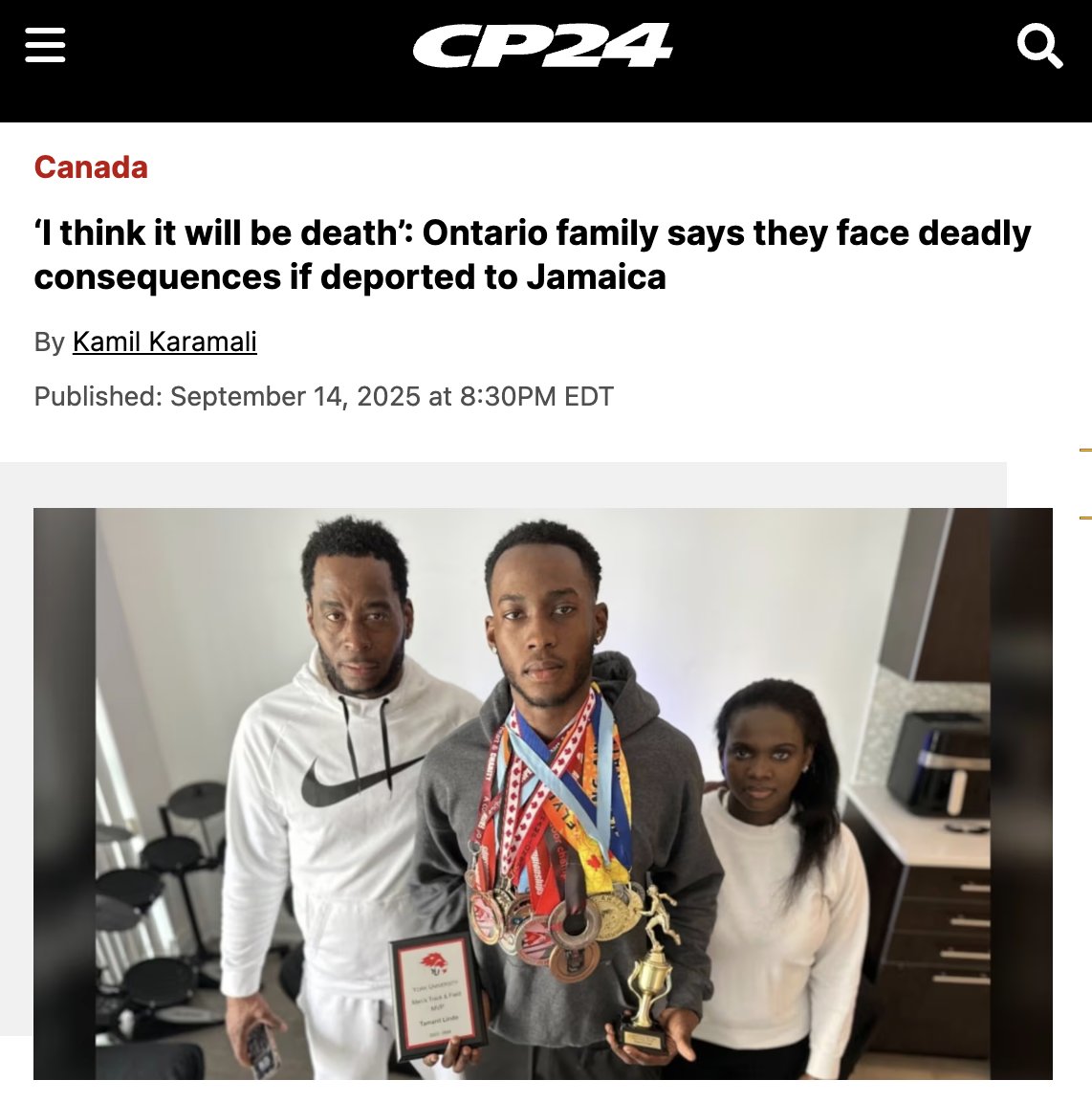 Here's a good case study of ideologically-driven journalism on Canadian immigration 💡

This Jamaican family came to Canada and claimed asylum, arguing that the father would face violence or murder back home due to his political activities. An immigration officer denied their