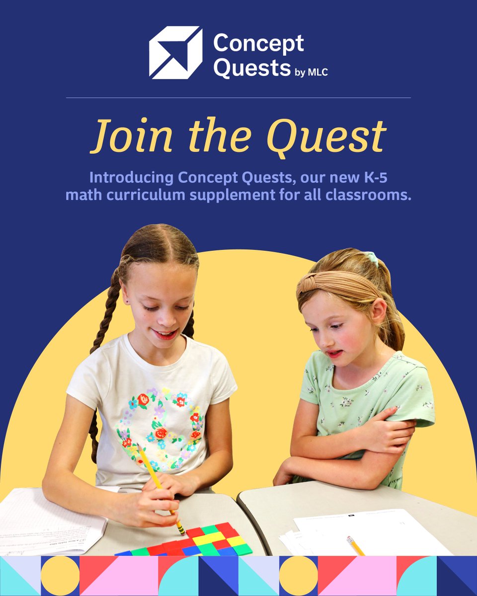 MLCmath's tweet image. 📣 Concept Quests by MLC is here!

A new K–5 enrichment resource with games, puzzles, and problem-solving challenges that spark curiosity, build confidence, and encourage independence.

🗓️ Join our live webinar Sept 17 at 1:30 pm PT to learn more: bit.ly/42fPkmH