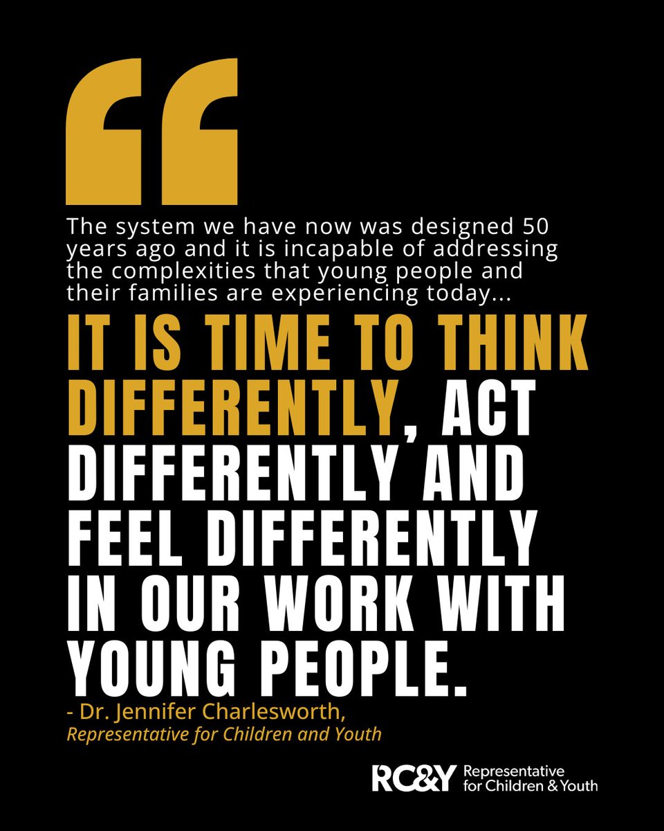 The systems of yesterday can’t meet the realities of today.

It’s time to stop patching cracks and start redesigning supports with care, equity, and belonging at the centre.

#changeisnow #kidsfirst #rcybc #kidsdeservebetter