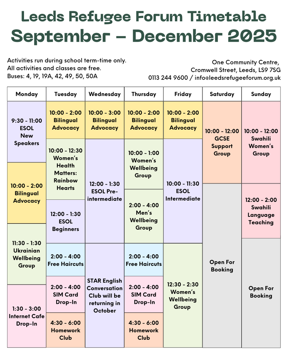 Leeds Refugee Forum 🧡 tweet media