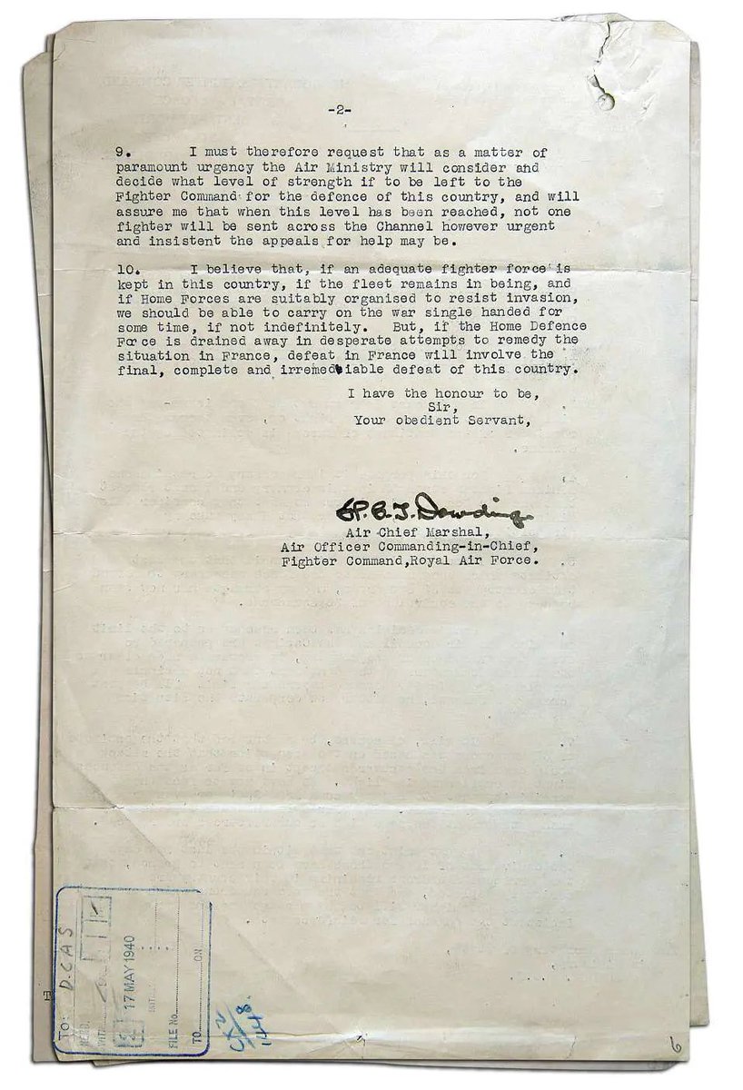 John_ForemanCBE's tweet image. One of the most consequential letters ever sent #BattleOfBritainDay