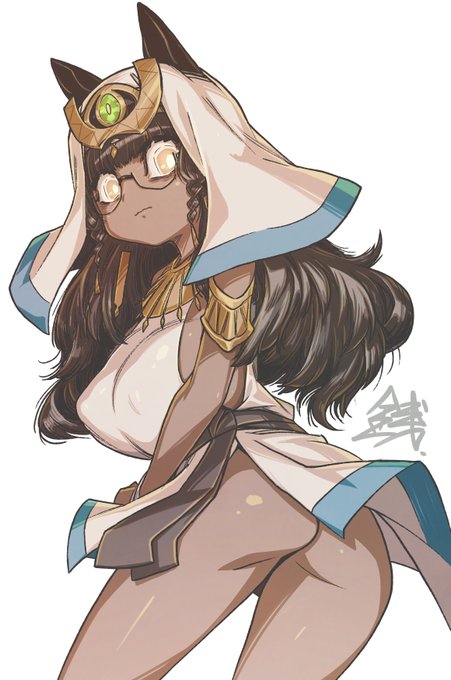 褐色 エジプト 猫耳 もっさり 黒髪 眼鏡 よくばり セット