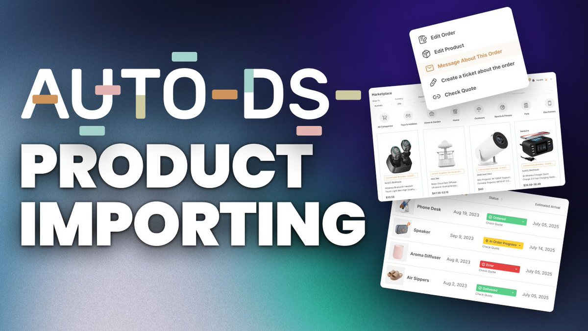 🚀 Want to fill your store with products FAST? In this video, we’ll show you the quickest ways to import products into your dropshipping store using AutoDS—whether it’s one item or hundreds. ⚡

📌 Watch here: youtu.be/QHcbTYTkwRY