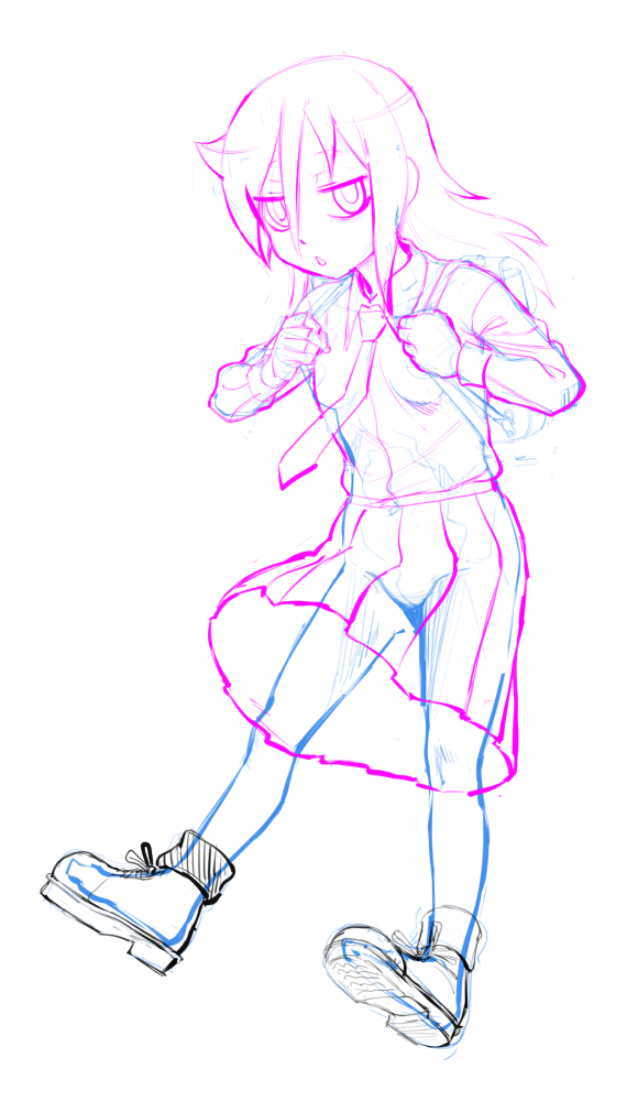 もこっちアクスタやっと下絵できた 