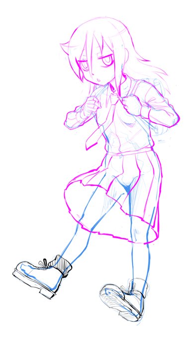 もこっちアクスタやっと下絵できた 