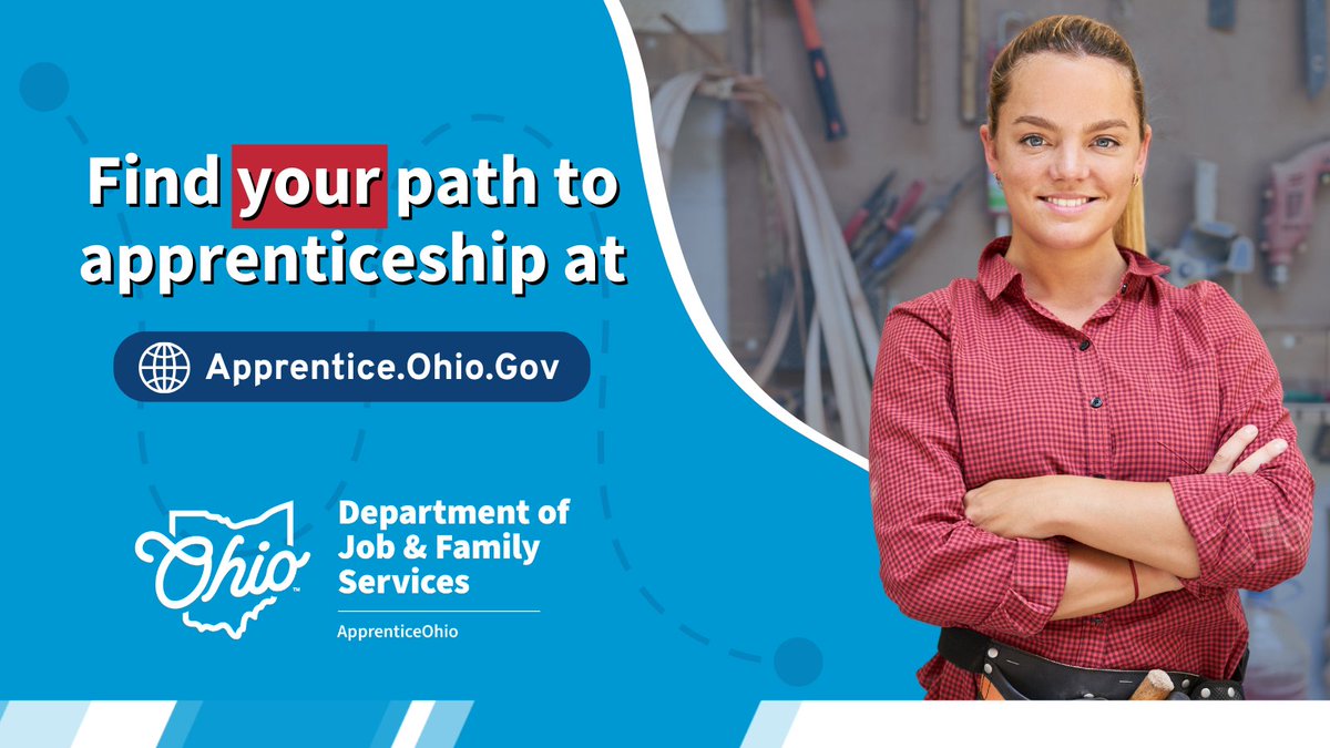 Apprenticeship is the first step on a path toward financial stability. Apprentices earn a good wage throughout training and see wage increases with completion of their apprenticeship program. Find your path at apprentice.ohio.gov. #ApprenticeshipsWork