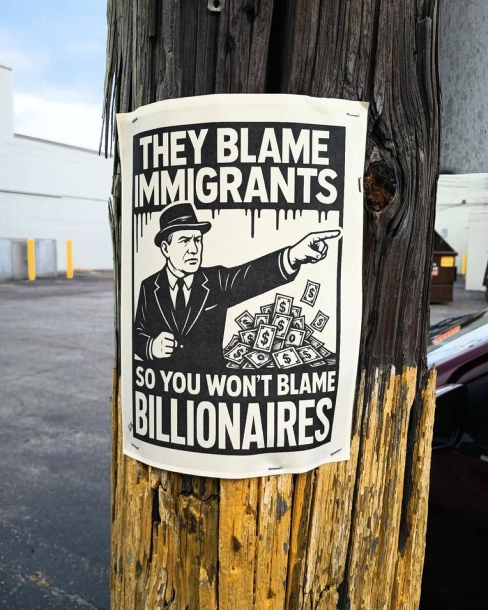 "They blame immigrants so you won’t blame billionaires" #migrantrightsareworkersrights