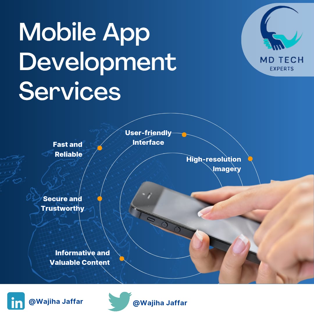 wajiha_jaffar's tweet image. #MDTechExperts #MobileAppDevelopment #AppDevelopment #iOSDevelopment #AndroidDevelopment #CustomAppSolutions #BusinessApps #AppDesign #UIUXDesign #TechExperts #AppDevelopmentCompany #SoftwareSolutions #DigitalInnovation #TechGrowth #AppLaunch