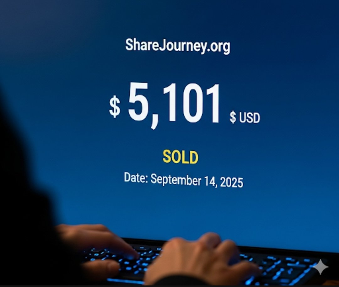 ridouane_ai's tweet photo. Wow! A fantastic domain sale! ๐คฉ https://t.co/w7HMoiMNXe sold for $5,101 via GoDaddy Auctions. This just shows the value of strong, brandable .org domains! ๐โจ
๐ซNote: This is not my sale.
#domainnames #domainnamemarket #GoDaddy #domaininvesting #orgdomain #Tech https://t.co/qeDjZOXyLJ