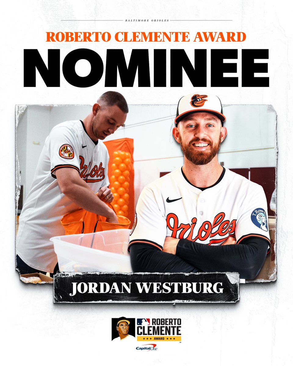 A leader on and off the field.

Vote for Jordan Westburg for the 2025 Roberto Clemente Award: atmlb.com/3LaJQBu