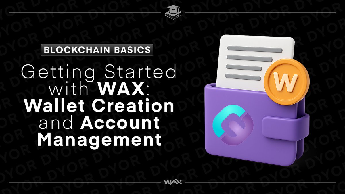🛠️ Dive deeper into WAX! Let’s build your foundation.

Learn how to create your wallet, buy WAXP (fiat, CEX), manage resources, stake, and vote—all in one guide.

Your WAX journey starts here → waxademy.com/wax-wallet-cre…