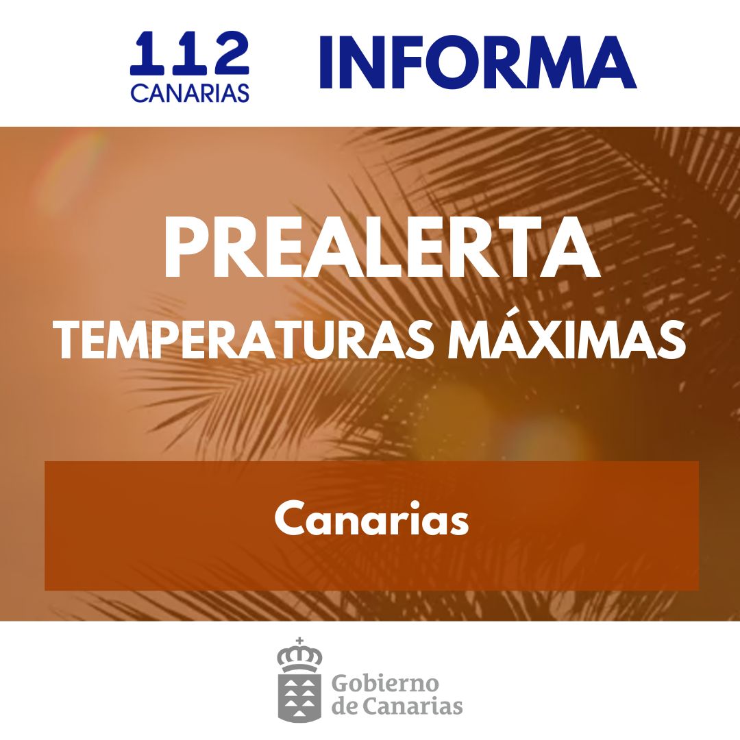 📢El Gobierno de Canarias declara:
#PrealertaCalima en Canarias
🗓️ 15/09
🕙 22:00 horas

📢Y actualiza:
#PrealertaTemperaturasMáximas en Canarias
🗓️ 16/09
🕗 8:00 horas

Más información y consejos ⬇️
🌫️www3.gobiernodecanarias.org/noticias/el-go…

🌞www3.gobiernodecanarias.org/noticias/el-go…