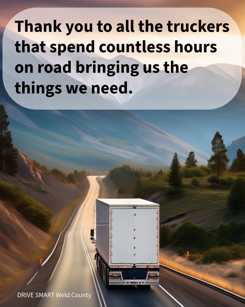 DriveSmartWc's tweet photo. National Truck Driver Appreciation Week is an important time for America to thank all the professional truck drivers for their hard work and commitment in undertaking one of our economy's most demanding and important jobs. Always drive safely around big rigs. #NTDAW25 #NoZone https://t.co/YDyFRQNQEN