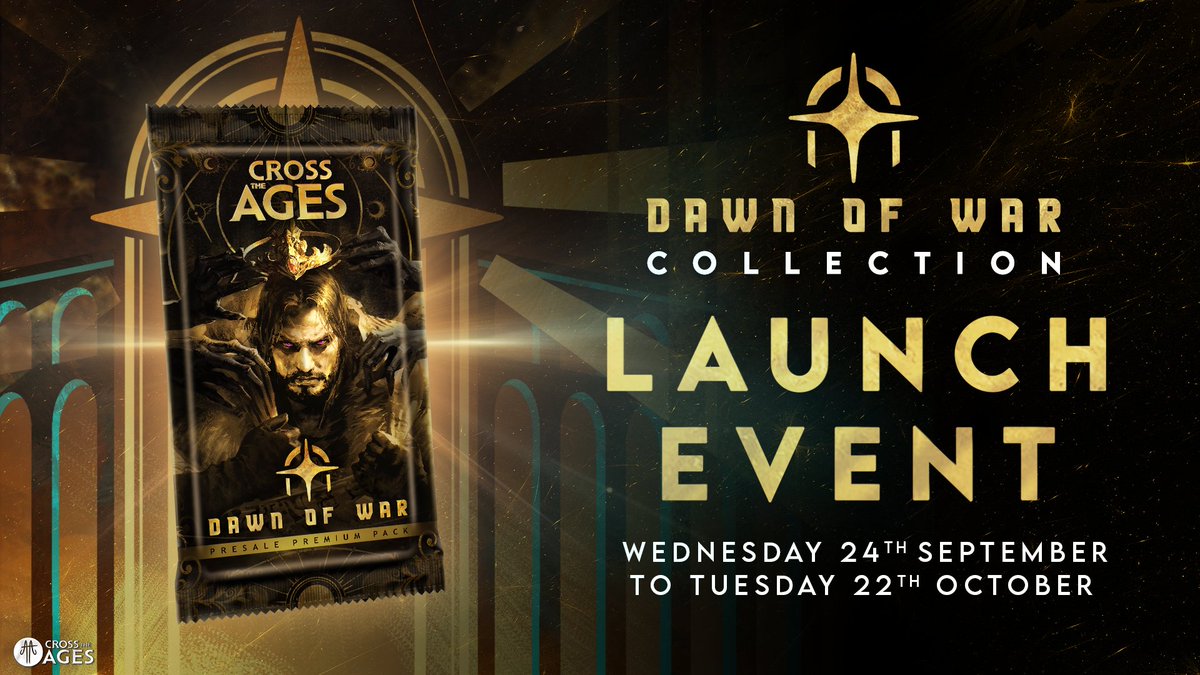 ⚔️  Launch Event ⚔️

Packs Saison 4 Dawn of War :

▪️ Purchase only with CTA token.
▪️ Discount 📉 on the pack thanks to the highest mintpass on your account.
▪️ A unique chance to get the Eternal collection classique (66 cards) at a reduced price.
▪️ The pack will then remain