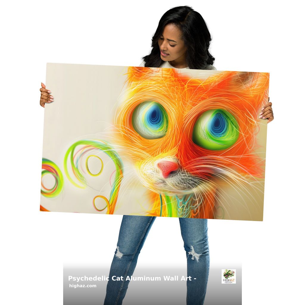 HighAZCreations's tweet image. Unleash your wild side with our Psychedelic Cat Aluminum Wall Art! 🌈 This vibrant masterpiece is perfect for #catlover &amp;amp; #bolddecor enthusiasts. Durable, customizable, &amp;amp; eco-friendly—make a statement in any space! Available for $78: shortlink.store/mrjxn5grfeb #whimsicaldesign