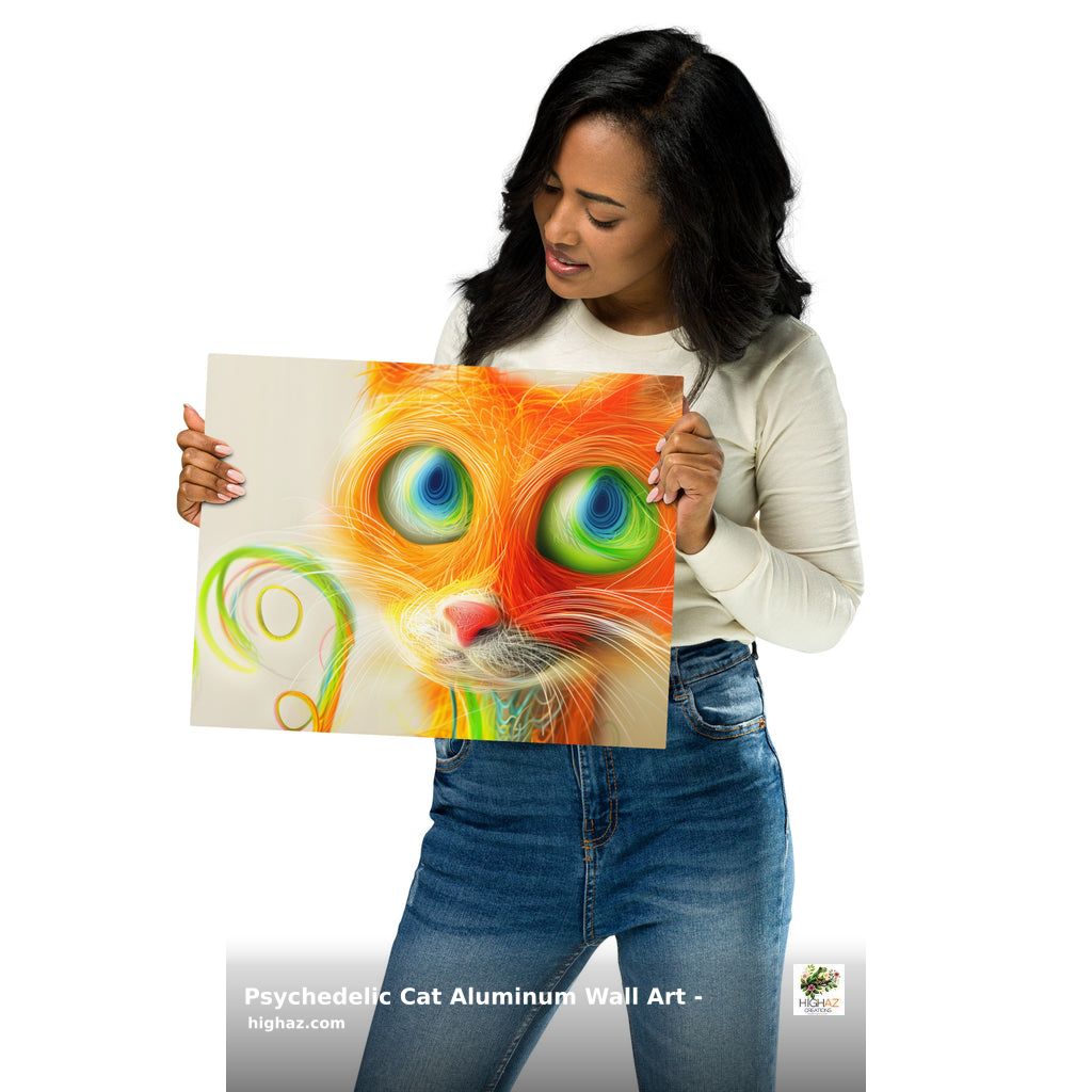 HighAZCreations's tweet image. Unleash your wild side with our Psychedelic Cat Aluminum Wall Art! 🌈 This vibrant masterpiece is perfect for #catlover &amp;amp; #bolddecor enthusiasts. Durable, customizable, &amp;amp; eco-friendly—make a statement in any space! Available for $78: shortlink.store/mrjxn5grfeb #whimsicaldesign