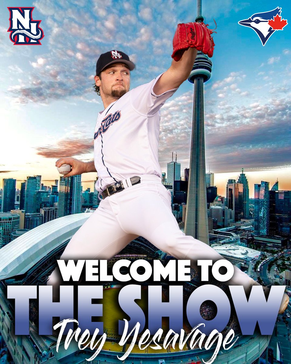 Trey Yesavage makes his MLB debut tonight
with the @bluejays! Congratulations Trey!

#DestinationCats #BeyondBaseballNH