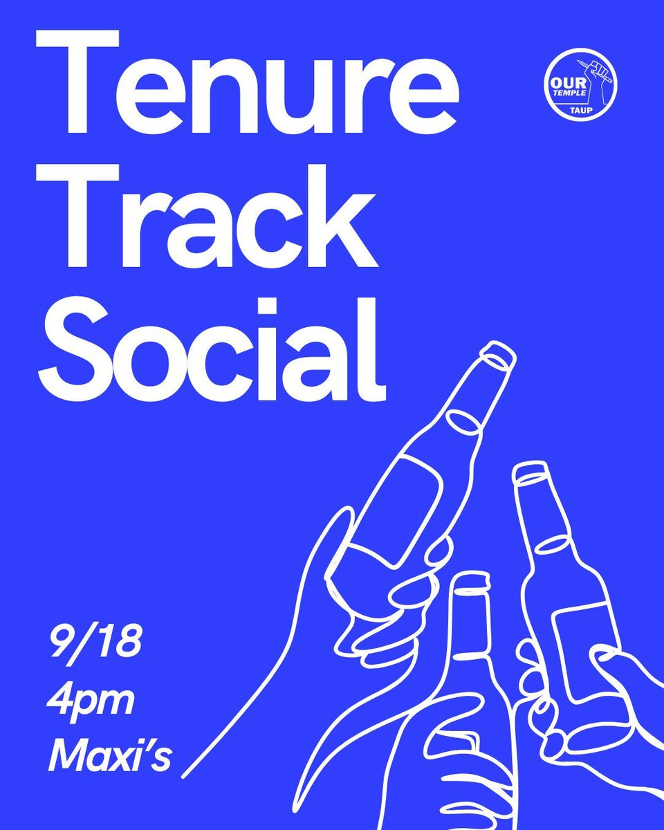 The first Tenure Track Social of the semester is this Wednesday (9/18) at 4:00pm at Maxi's Pizza (on Campus). It’s a chance to meet fellow faculty and connect with your colleagues across the university in a relaxed setting. We hope to see you there!