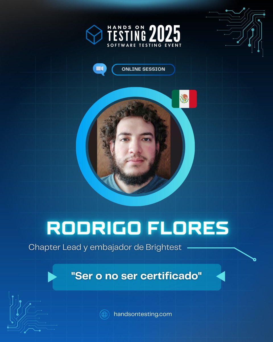 handsontesting's tweet image. ¿Las certificaciones realmente impulsan tu carrera en QA? 🤔

Rodrigo Flores, embajador de @BrightestOrg, resuelve esta duda en su charla para #HandsOnTesting. 

Aprende cómo las certificaciones pueden estructurar tu conocimiento profesional.

✍️ Registro: handsontesting.com