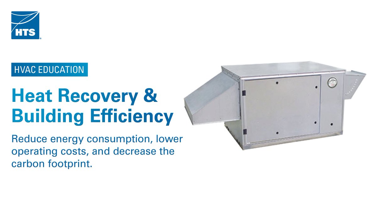 HTS_Engineering's tweet image. TEXAS: Heat Recovery involves capturing and reusing heat from exhaust air to pre-heat incoming air or water. This process significantly reduces energy consumption, lowers operating costs, and decreases the carbon footprint. . Contact HTS to boost your building&apos;s efficiency today!