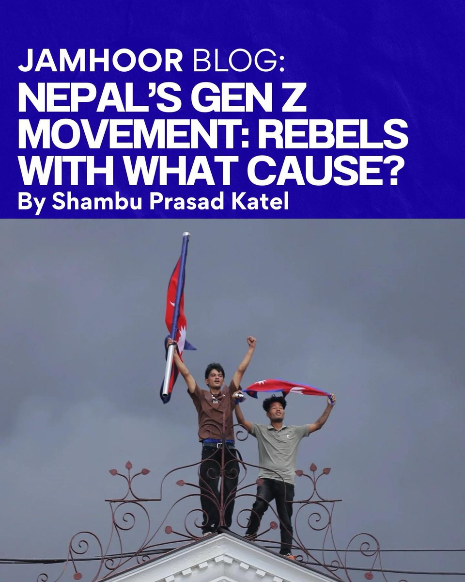 📣 NEW BLOG: A Left perspective on Nepal's Gen Z movement

Shambhu Prasad Katel, from the Alliance for Marxist Movements (Nepal), reports from the country. 

jamhoor.org/blog/nepalsgen…