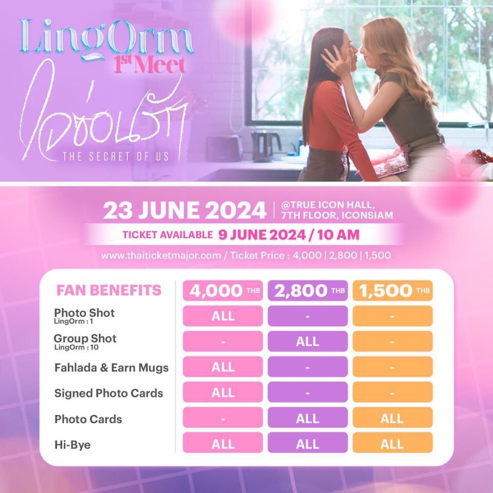 นึกถึงมีตแรกของหลิงออมแฮะ
ตอนนั้นกดมา 2 บัตร ประกาศขายไป 1 บัตร
ถ้าขายไม่ได้ก็คงแจกไปเลย
แต่ขายได้ก่อนวันงาน 1 วันพอดี ลดไป 800 บาท ดูทุกวันนี้สิ แย่งกันแทบตุย หลิงออมเก่งมากคับ