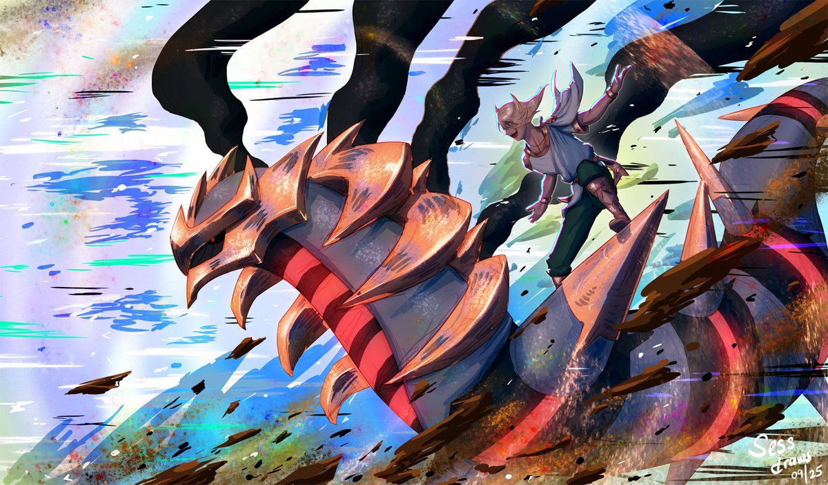 sessdraws's tweet image. Volo and Giratina from Pokemon Legends Arceus

ウォロ ＆ギラティナ- Pokémon LEGENDS アルセウス

#PokemonMasters #ポケマスEX #ポケマスEXでウォロ本性現す #pokemon