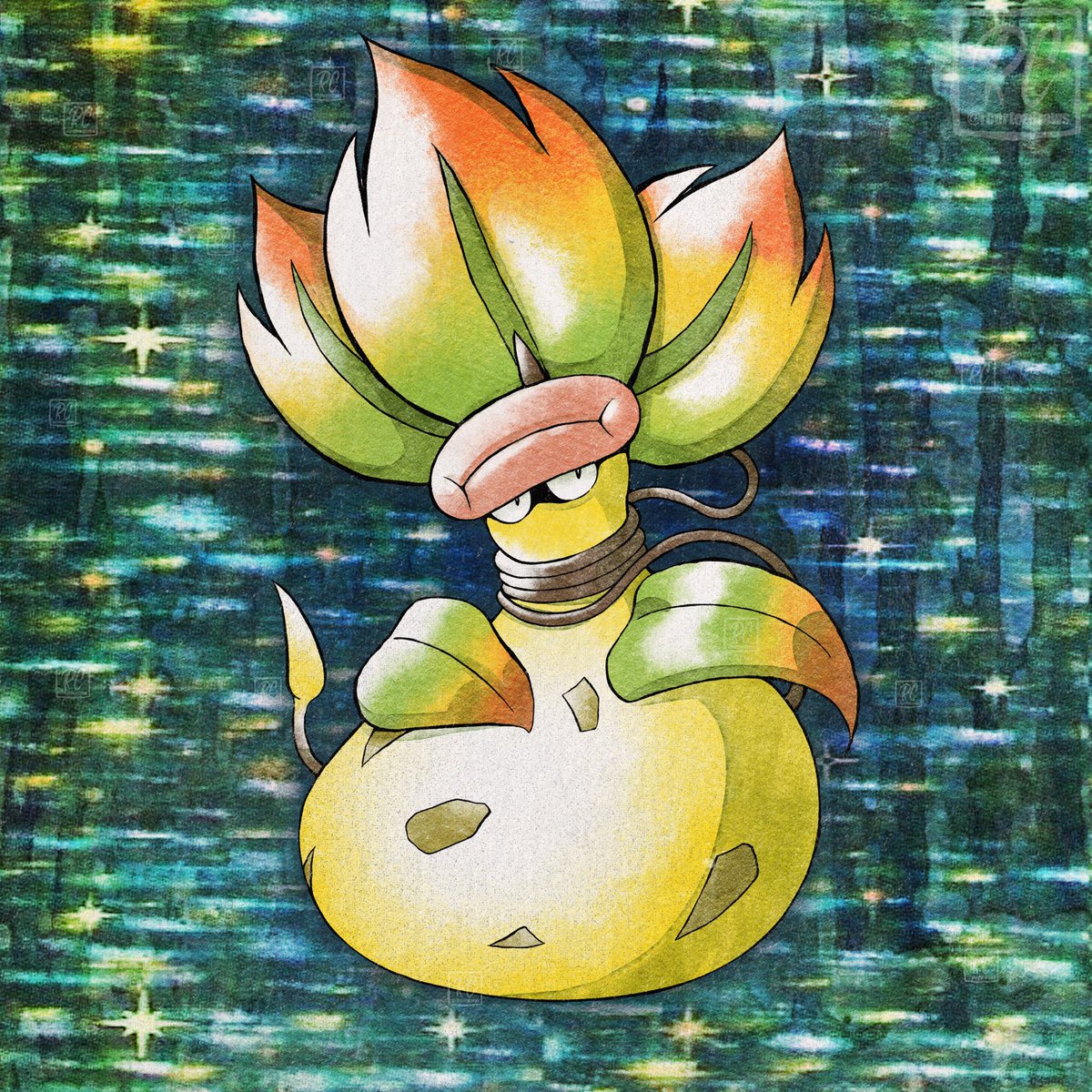 Mega Victreebel drawn in the Gen 1 style. I will be doing more of these so stay tuned! #Pokemon #PokemonLegendsZA