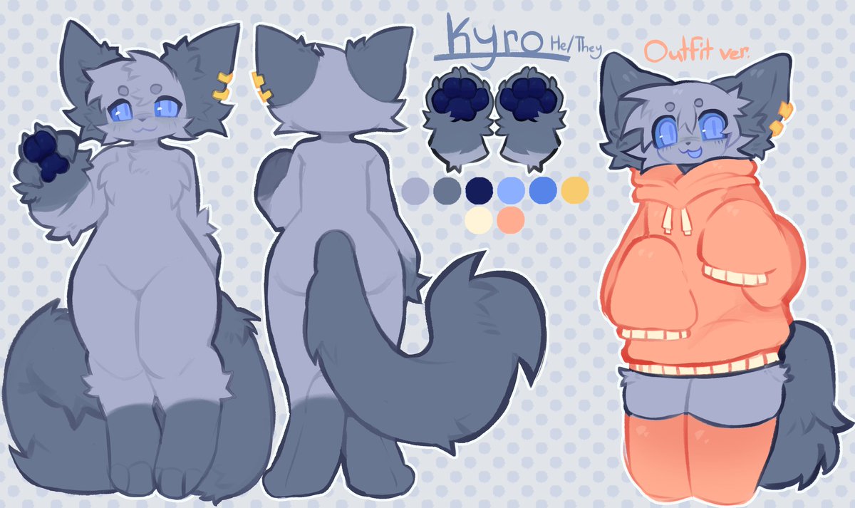 ref sheet comm done OH YEA the cat ever...