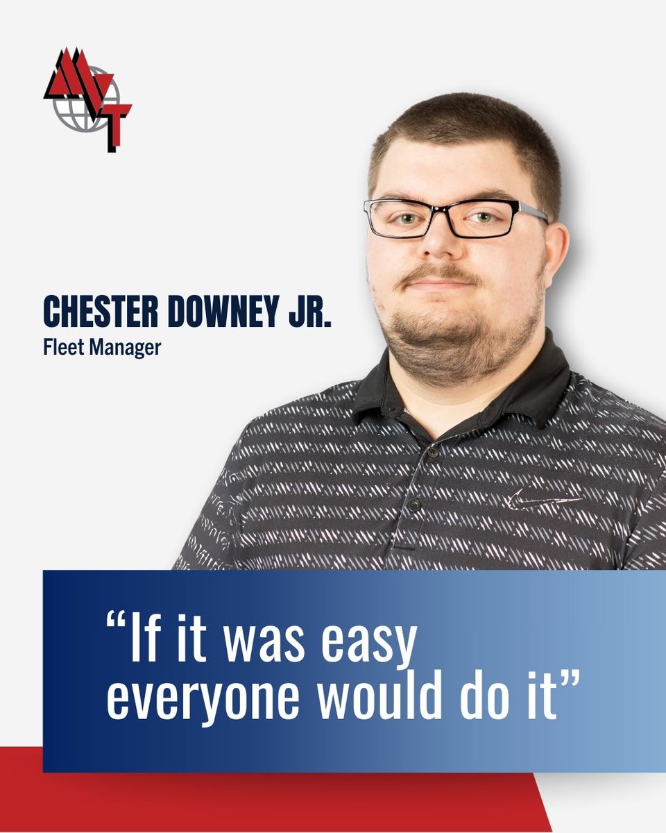 MVTServices's tweet image. At MVT, resilience drives us forward. Fleet Manager Chester Downey Jr. leads by example, inspiring our team to push through challenges and achieve excellence.💪🔥

#MVTFamily #LeadershipInMotion #MVTStrong