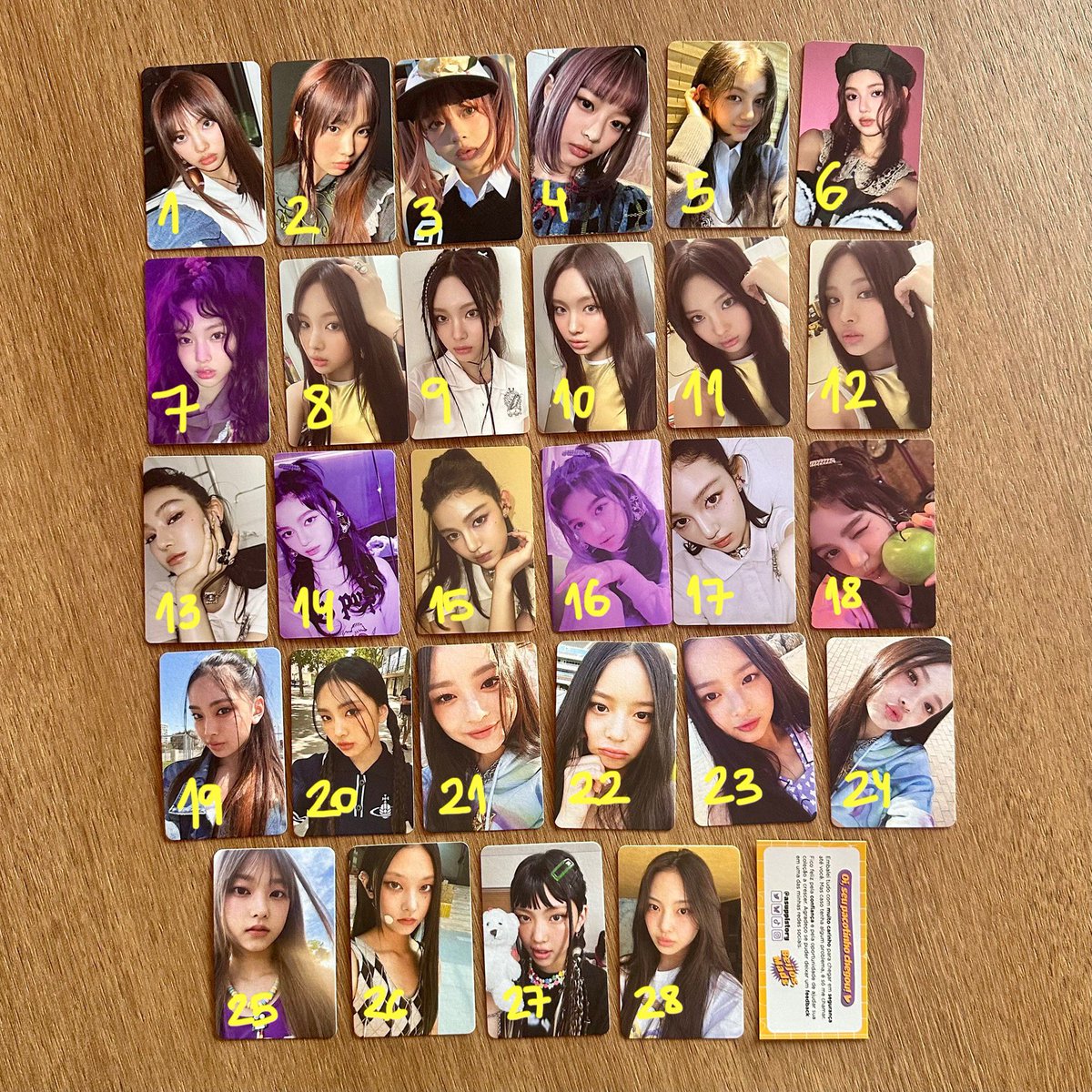 asupplstory's tweet image. venda vendo
✨NEWJEANS✨
hanni, danielle, haerin, hyein

debut: R$10 cada
omg: R$8 cada
get up, how sweet e supernatural: R$7,50 cada

+ frete (consigo enviar por m0dico)
feedbacks: x.com/asupplstory/st…