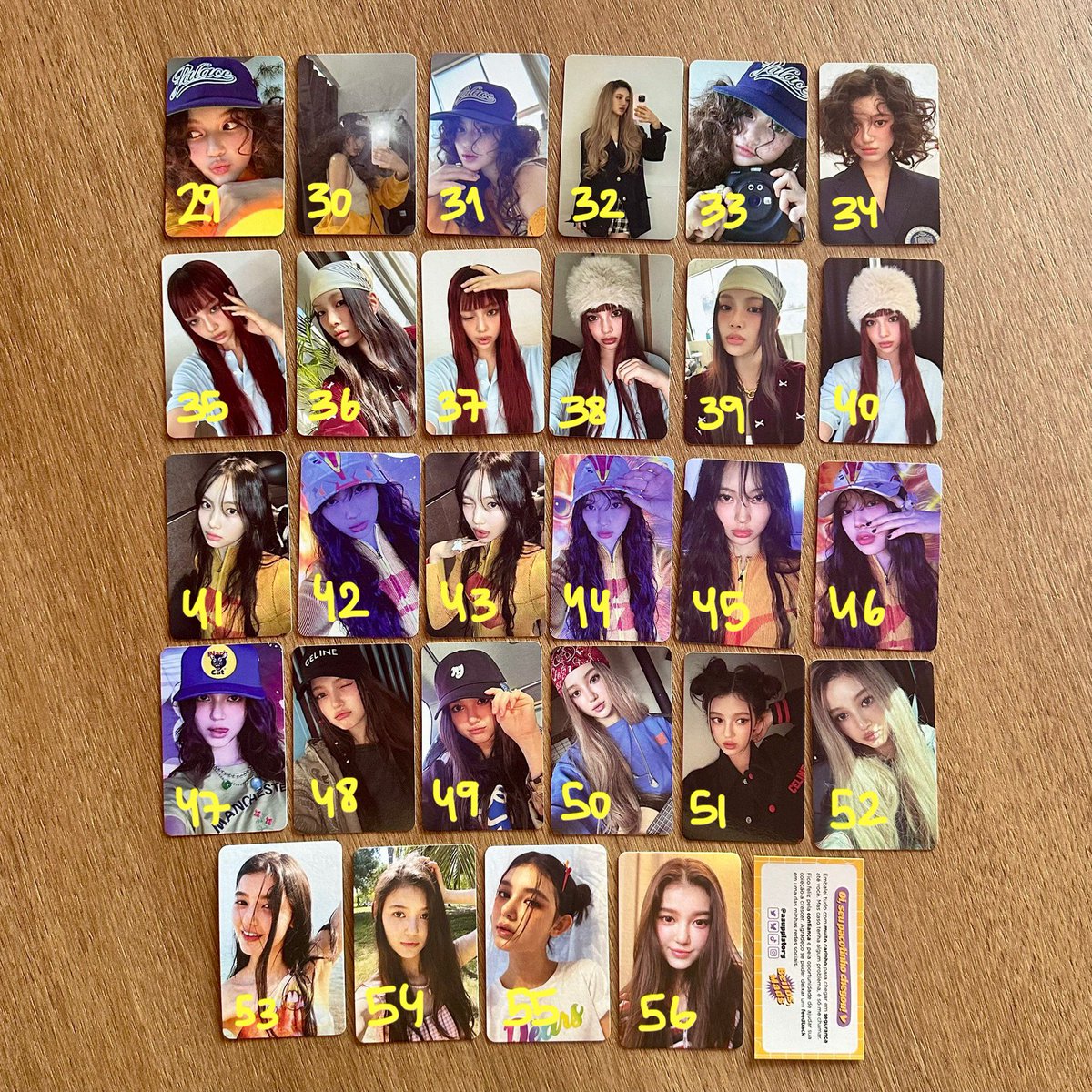 asupplstory's tweet image. venda vendo
✨NEWJEANS✨
hanni, danielle, haerin, hyein

debut: R$10 cada
omg: R$8 cada
get up, how sweet e supernatural: R$7,50 cada

+ frete (consigo enviar por m0dico)
feedbacks: x.com/asupplstory/st…