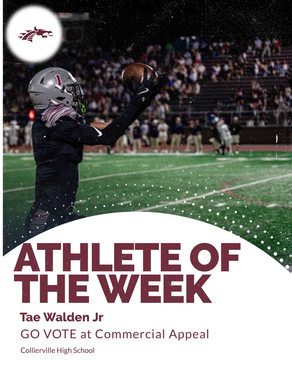 CHS Dragon Football (@chsdragonfb) on Twitter photo Dragon Nation GO VOTE for <a href="/Erikwaldenjr/">Tae Walden Jr 4⭐️</a> for CA Boys Athlete of the Week‼️ Click the link below and VOTE‼️‼️
commercialappeal.com/story/sports/h… Dragon Nation GO VOTE for <a href="/Erikwaldenjr/">Tae Walden Jr 4⭐️</a> for CA Boys Athlete of the Week‼️ Click the link below and VOTE‼️‼️
commercialappeal.com/story/sports/h…
