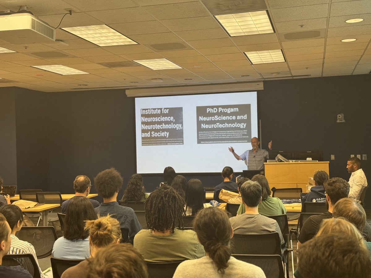 Neuro Next Initiative (@gt_neuro) on Twitter photo After nearly 10 years of weekly seminars, we’re reimagining the conversation.
Today, Tim Cope helped launch the INNSight Forum — a new weekly event exploring neuroscience, neurotech, and society through research, professional development, and community.
neuro.gatech.edu/seminar-series After nearly 10 years of weekly seminars, we’re reimagining the conversation.
Today, Tim Cope helped launch the INNSight Forum — a new weekly event exploring neuroscience, neurotech, and society through research, professional development, and community.
neuro.gatech.edu/seminar-series