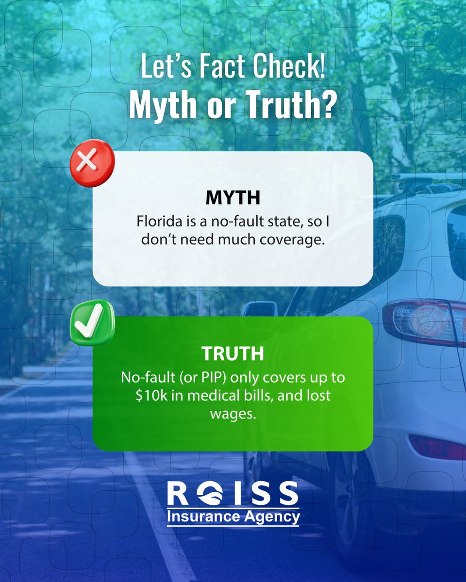 RoissInsurance's tweet image. 🚗💬 Think your auto coverage has you fully protected? Think again! Florida roads are no joke, call us today. 📞 (407) 636-2412
#FloridaInsurance #AutoCoverage #InsuranceTips #StaySafeFL #Florida #extendduedateimmediately